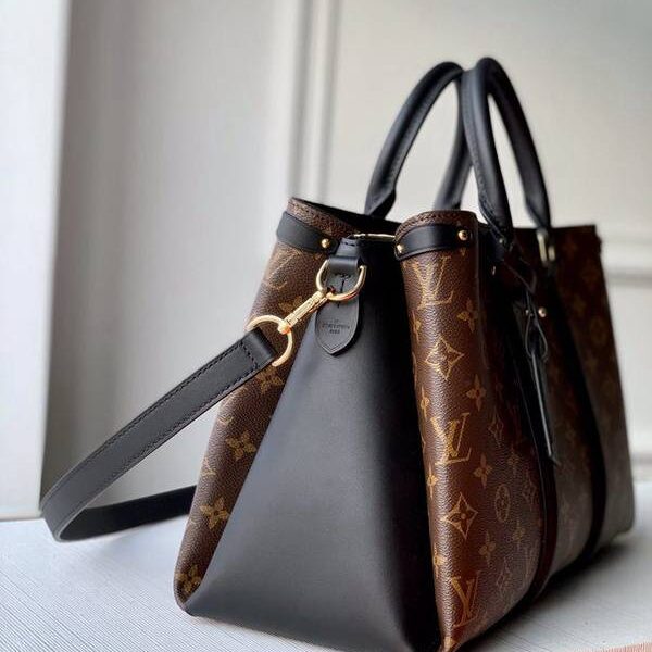高仿精品批發原單OPEN HANDBAG 手袋 大44817 黑Open Handbag Monogram帆布hhlv11256