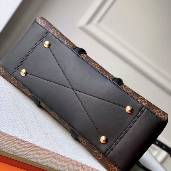 高仿精品批發原單OPEN HANDBAG 手袋 大44817 黑Open Handbag Monogram帆布hhlv11256