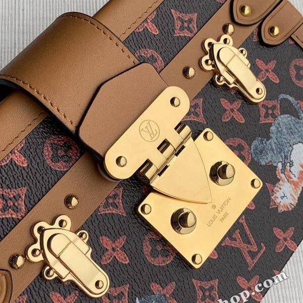 頂級高仿頂級原單 M40273 小貓 Petite Malle手袋Monogram帆布hhlv11265