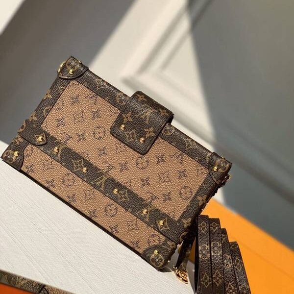 高仿包包批發頂級原單M40273 Petite Malle手袋Monogram帆布hhlv11274