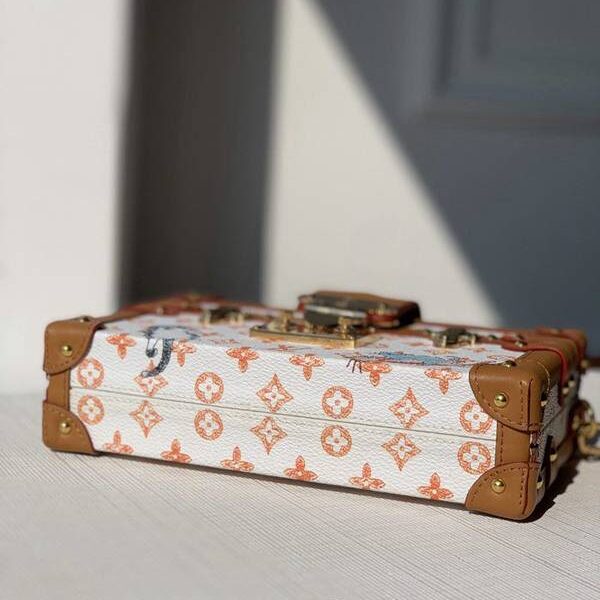奢侈品頂級高仿原單 M40273 小貓Petite Malle手袋Monogram帆布hhlv11276