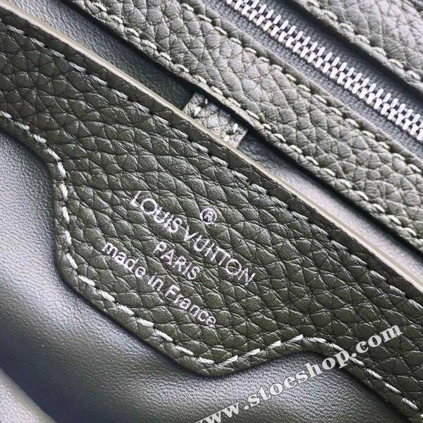 a貨原單CAPUCINES N93799 綠色全皮配蟒蛇皮蛇皮那英全皮女包hhlv11428