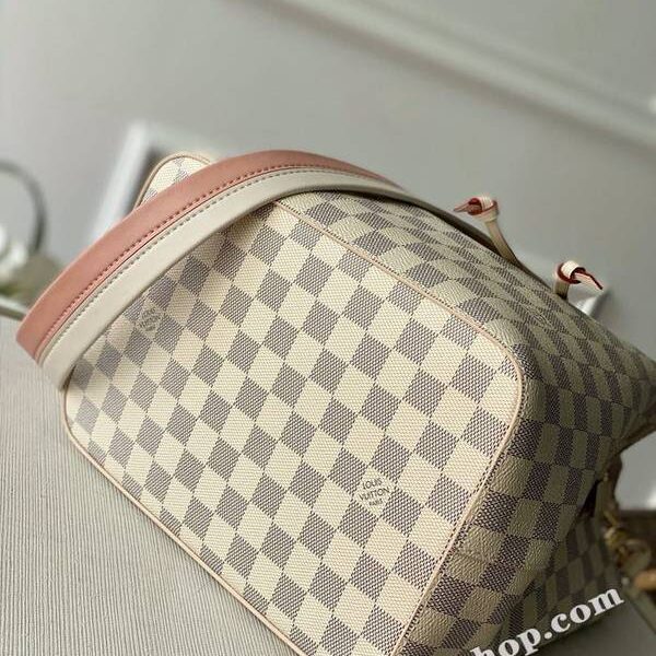頂級1：1原單N40344 白格編織手腕NéoNoé 手袋Damier Azur 帆布包hhlv11443