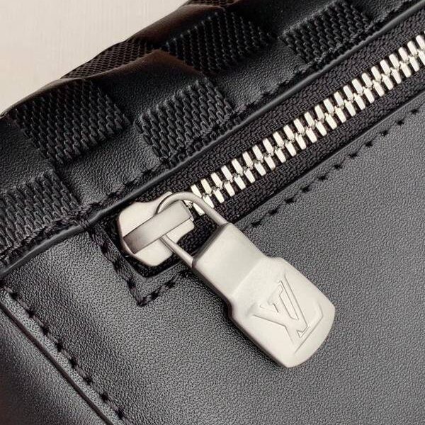 高仿包包批發原單 N40298 Campus 腰包Damier Infini 棋盤格紋皮革hhlv11450