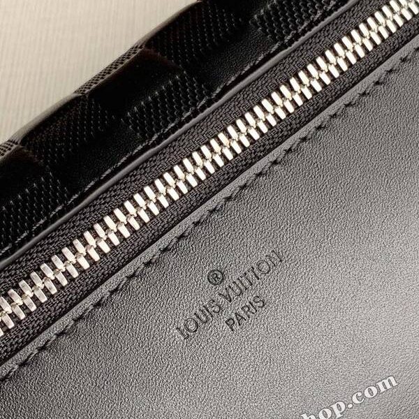 高仿包包批發原單 N40298 Campus 腰包Damier Infini 棋盤格紋皮革hhlv11450