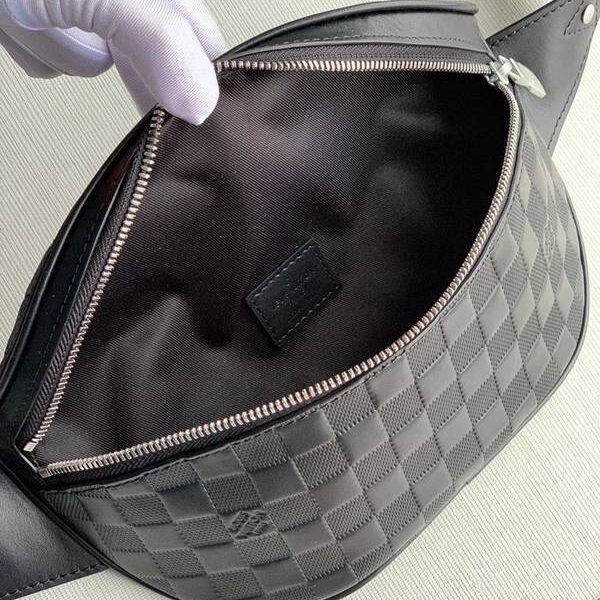 高仿包包批發原單 N40298 Campus 腰包Damier Infini 棋盤格紋皮革hhlv11450