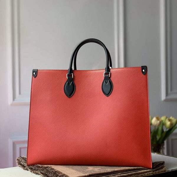 時尚a貨原單M56081紅色 ONTHEGO 手袋水波紋壓字大號媽咪袋 Monogram 印花hhlv11456