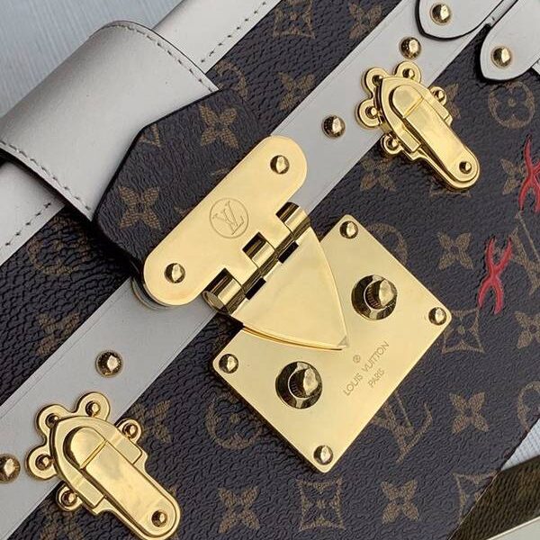 奢侈品高仿頂級原單M45292路易威登經典個性化旅行箱Petite Malle手袋Monogram帆布hhlv11513