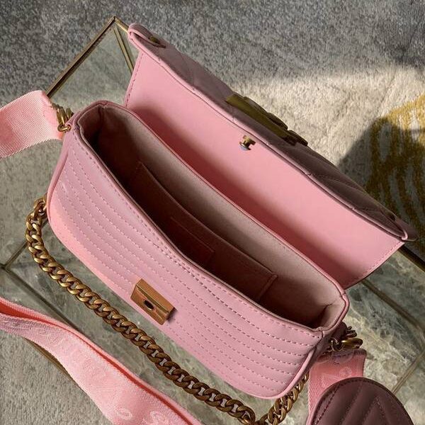 頂級1:1原單新款M56468 粉色Multi Pochette New Wave手袋絎縫小牛皮hhlv11537 15 頂級1:1原單新款M56468 粉色Multi Pochette New Wave手袋絎縫小牛皮hhlv11537