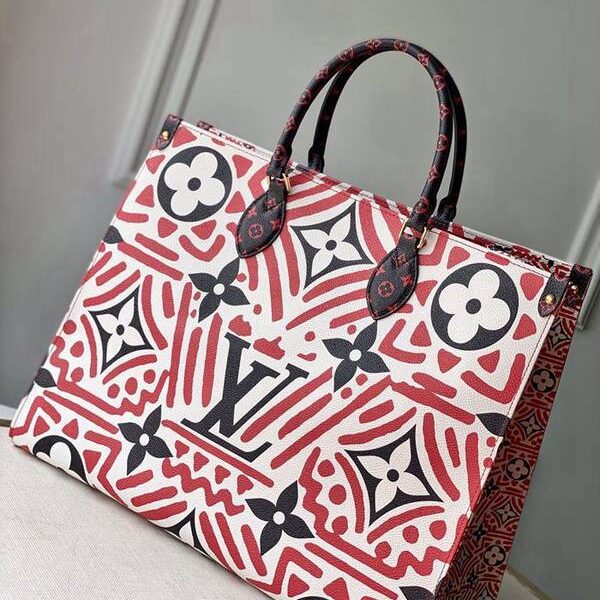 高仿包原單LOUIS VUITTON 春夏走秀ONTHEGO手袋M44576 紅私印hhlv11552