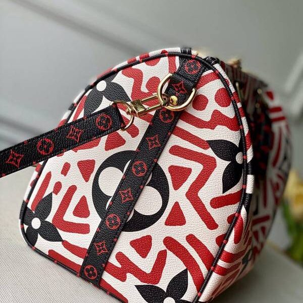 頂級1：1原單M44572 紅絲印SPEEDY BANDOULIèRE 30 手袋hhlv11556