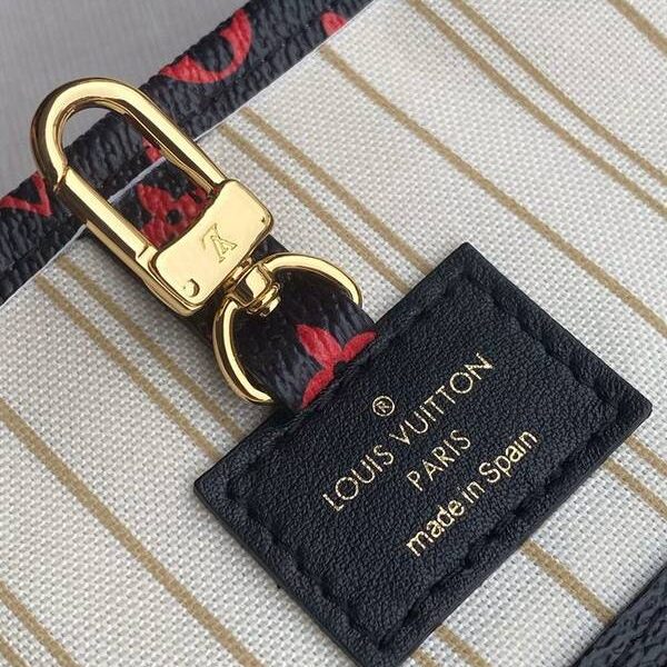 奢侈品原單LOUIS VUITTON 春夏走秀ONTHEGO手袋M44676 紅色 Neverful 中號手袋hhlv11557