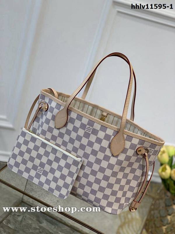 高仿精品批發原單 NEVERFULL 小號購物袋N41362杏裏 Damier Azur 帆布hhlv11595 1 高仿精品批發原單 NEVERFULL 小號購物袋N41362杏裏 Damier Azur 帆布hhlv11595