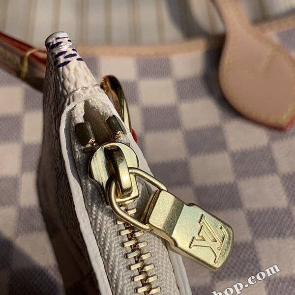 高仿精品批發原單 NEVERFULL 小號購物袋N41362杏裏 Damier Azur 帆布hhlv11595 12 高仿精品批發原單 NEVERFULL 小號購物袋N41362杏裏 Damier Azur 帆布hhlv11595