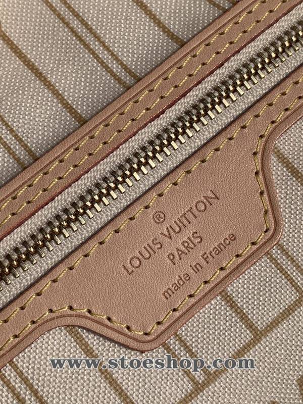 高仿精品批發原單 NEVERFULL 小號購物袋N41362杏裏 Damier Azur 帆布hhlv11595 6 高仿精品批發原單 NEVERFULL 小號購物袋N41362杏裏 Damier Azur 帆布hhlv11595
