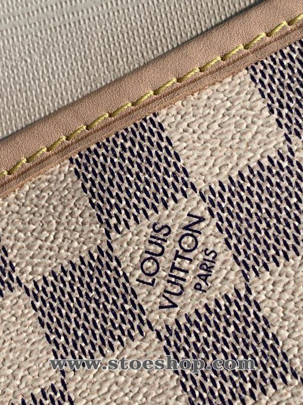 高仿精品批發原單 NEVERFULL 小號購物袋N41362杏裏 Damier Azur 帆布hhlv11595 8 高仿精品批發原單 NEVERFULL 小號購物袋N41362杏裏 Damier Azur 帆布hhlv11595