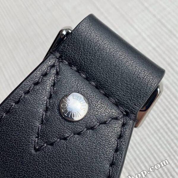 頂級高仿原單 N40362 CAMPUS腰包Campus 腰包Damier Graphite 塗層帆布黑格黑皮男士腰包胸包hhlv11604