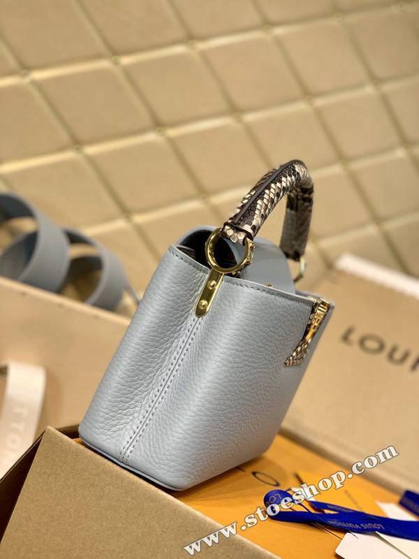 時尚a貨原單M55920藍色迷你拎起 Capucines 迷你手袋 Taurillon 皮革hhlv11614 3 時尚a貨原單M55920藍色迷你拎起 Capucines 迷你手袋 Taurillon 皮革hhlv11614