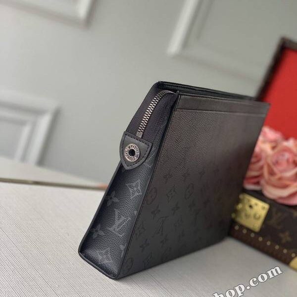 高仿奢侈品原單M69535 Pochette Voyage 中號手拿包Monogram Eclipse 帆布和 Monogram Eclipse Reverse 帆布hhlv11632