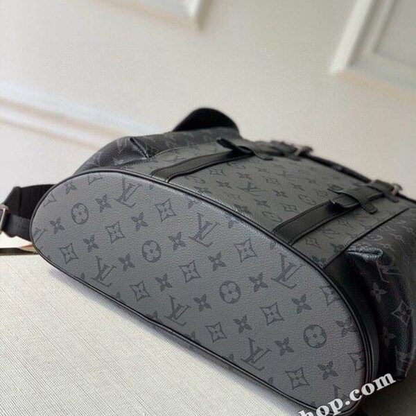 高仿高仿包包批發原單 M45419銀黑花CHRISTOPHER小號雙肩包hhlv11633