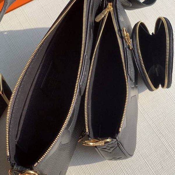 高仿頂級原單 M44813全皮 MULTI POCHETTE ACCESSORIES 手袋全皮壓花三件套手袋Monogram帆布全皮壓大花壓花女士三件套五件套hhlv11634