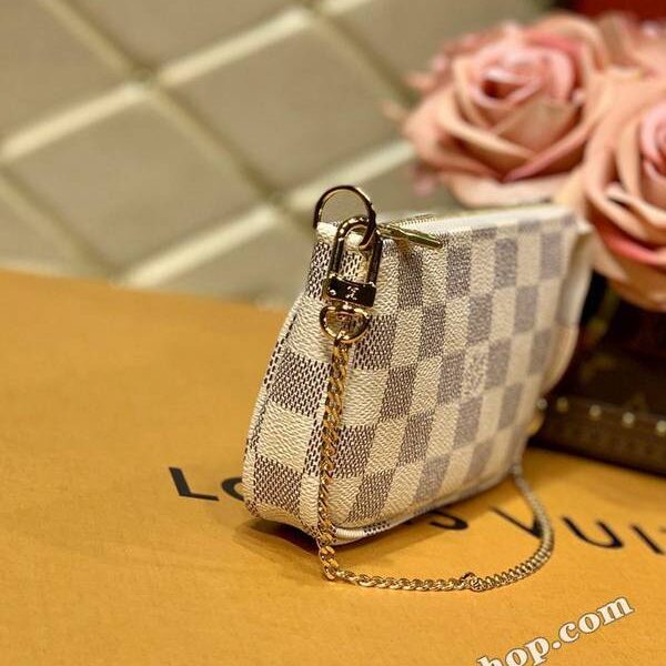 頂級原單lv小手袋 n58010白格MINI POCHETTE ACCESSORIES小提包hhlv11641