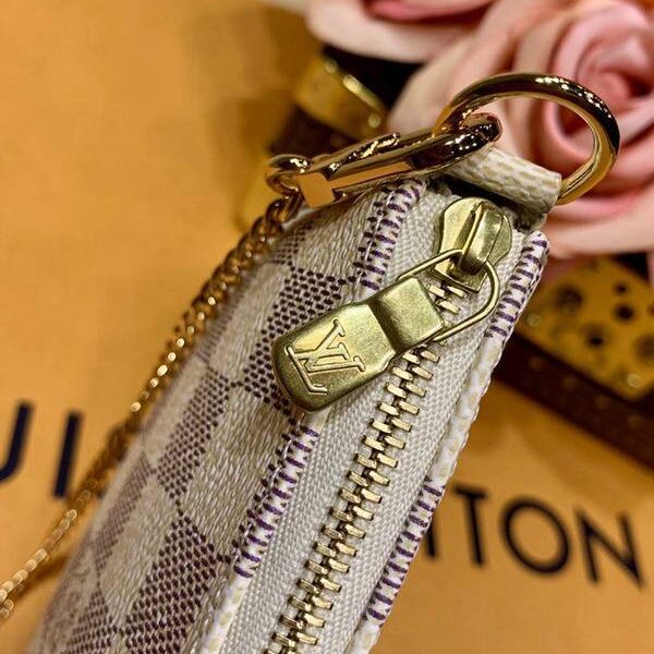 頂級原單lv小手袋 n58010白格MINI POCHETTE ACCESSORIES小提包hhlv11641
