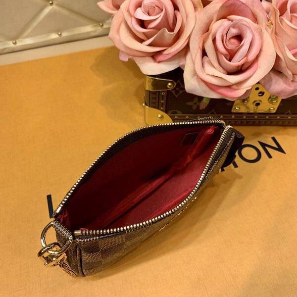 高仿包台灣lv小手袋M58009咖啡格MINI POCHETTE ACCESSORIES小提包hhlv11642