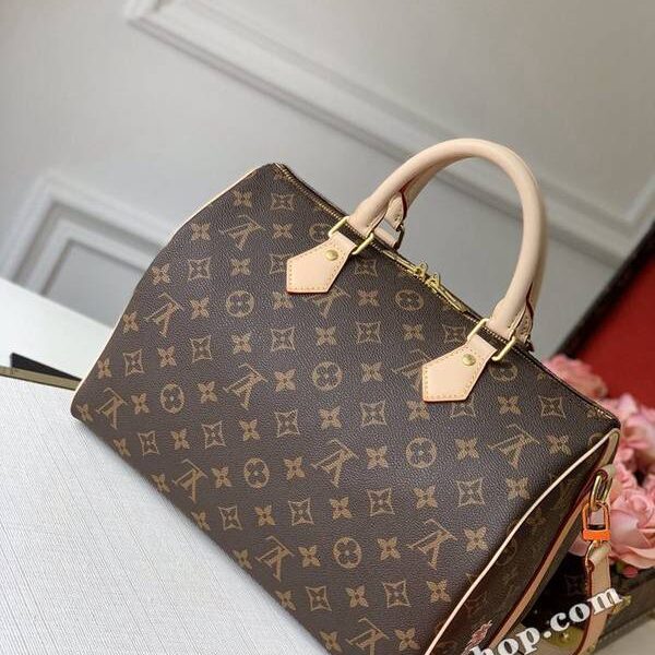 A貨1：1頂級原單 M41112絲印 Damier Ebène 帆布Speedy30hhlv11645