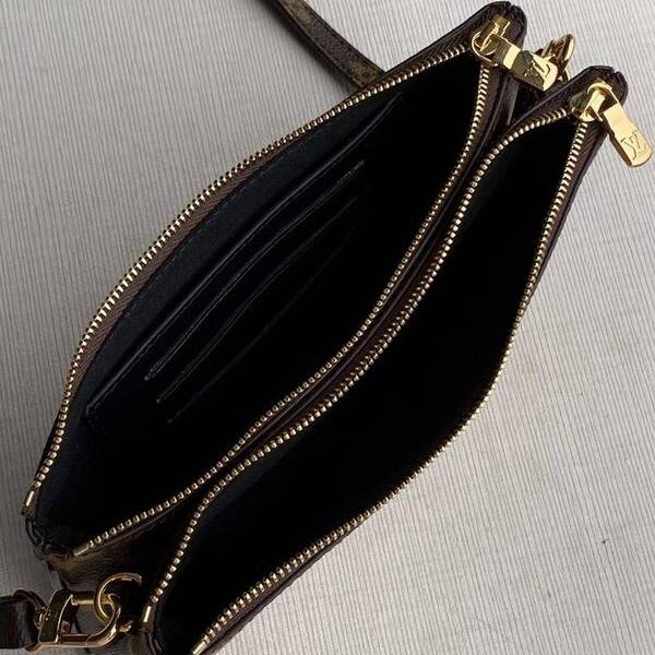 最高等級原單M67562 Pochette Double Zip 包Monogram Empreinte 皮革hhlv11660