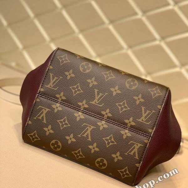 原單頂級原單M45388黑紫Fold Tote 小號手袋Monogram 帆布深染小牛皮hhlv11712