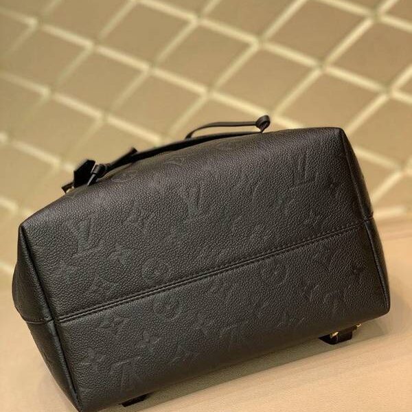 頂級高仿原單M45205黑色 Montsouris 雙肩包Monogram Empreinte 壓紋皮革hhlv11713