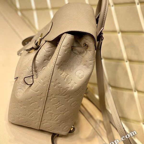 竭誠精品頂級原單M45410灰 Montsouris 雙肩包Monogram Empreinte 壓紋皮革hhlv11716