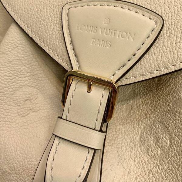 頂級高仿頂級原單M45397奶白 Montsouris 雙肩包Monogram Empreinte 壓紋皮革hhlv11717