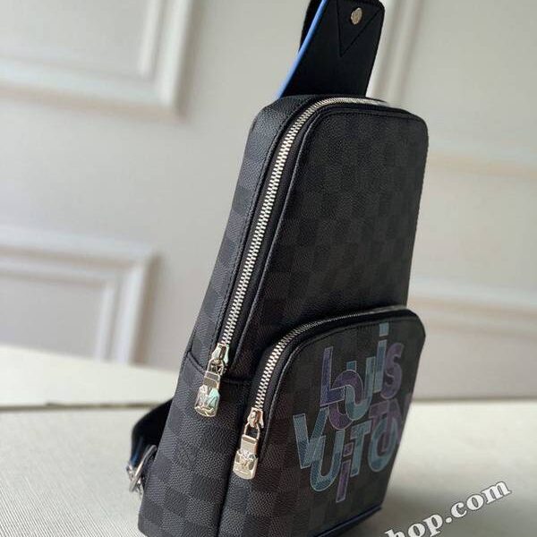 最高等級頂級原單N40275Avenue 單肩包運動款背包Damier Graphite 帆布hhlv11733