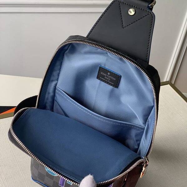 最高等級頂級原單N40275Avenue 單肩包運動款背包Damier Graphite 帆布hhlv11733