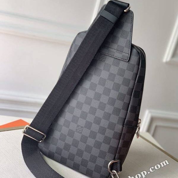 高仿精品頂級原單N40274Avenue 單肩包Damier Graphite 帆布hhlv11734