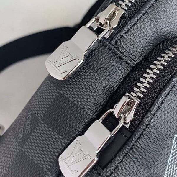 高仿精品頂級原單N40274Avenue 單肩包Damier Graphite 帆布hhlv11734