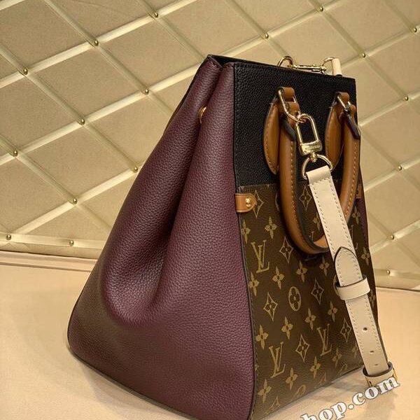高仿原單lvFOLD TOTE 中號手袋M45409黑紫路易威登Fold Tote 中號手袋hhlv11743