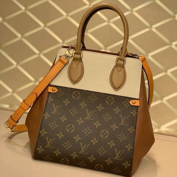 高仿FOLD TOTE 中號手袋M45376 棕黃hhlv11747