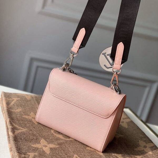 名牌高仿頂級原單 M56887粉色Twist 迷你手袋Epi粒面皮革hhlv11756