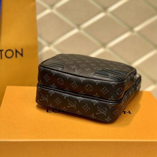 高仿包包批發原單 M45439 Virgil Abloh Amazone 單肩包Monogram Eclipse 塗層帆布hhlv11775