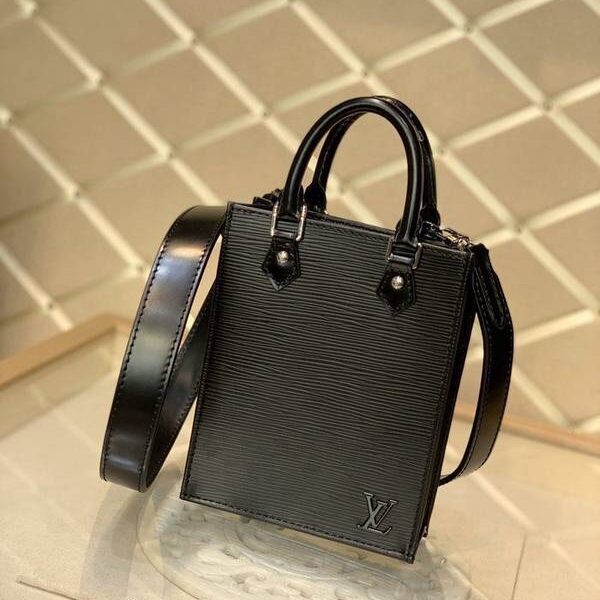 高仿精品批發頂級原單M69575黑色水波紋 PETIT SAC PLAT 手袋Epi 皮革hhlv11776