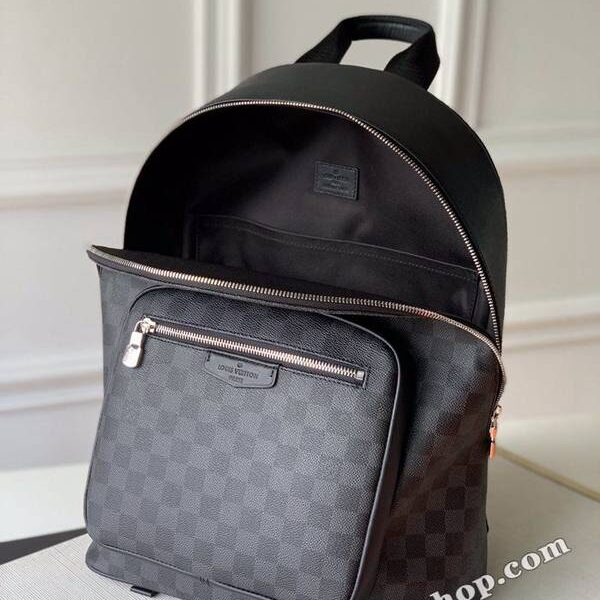原單頂級原單N45349黑格JOSH 雙肩包Monogram Macassar 塗層帆布hhlv11780