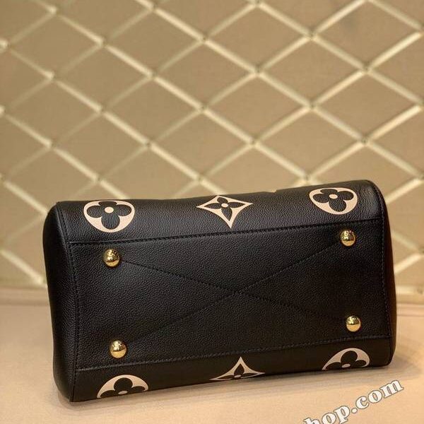 頂級原單頂級原單M41048 黑色絲印MONTAIGNE 中號手袋Monogram Empreinte 皮革hhlv11786