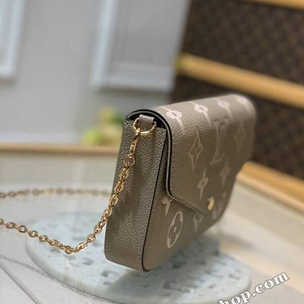 高仿名牌包頂級原單M69977杏色Pochette Félicie 鏈條包hhlv11833