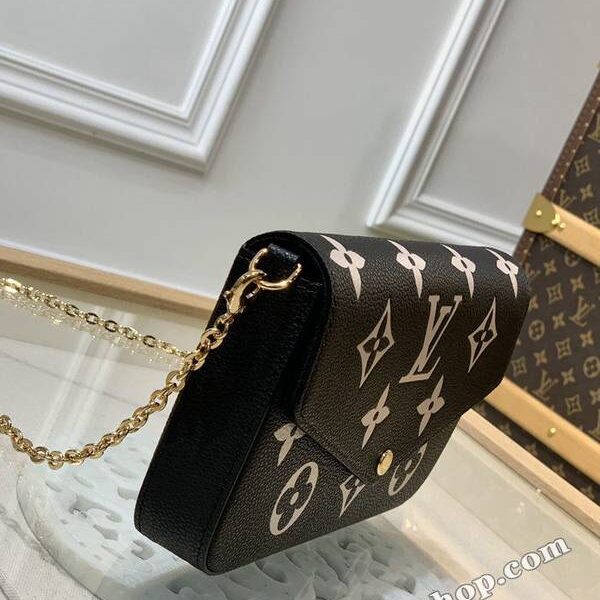 高仿包包批發頂級原單~M69977黑色Pochette Félicie 鏈條包hhlv11834