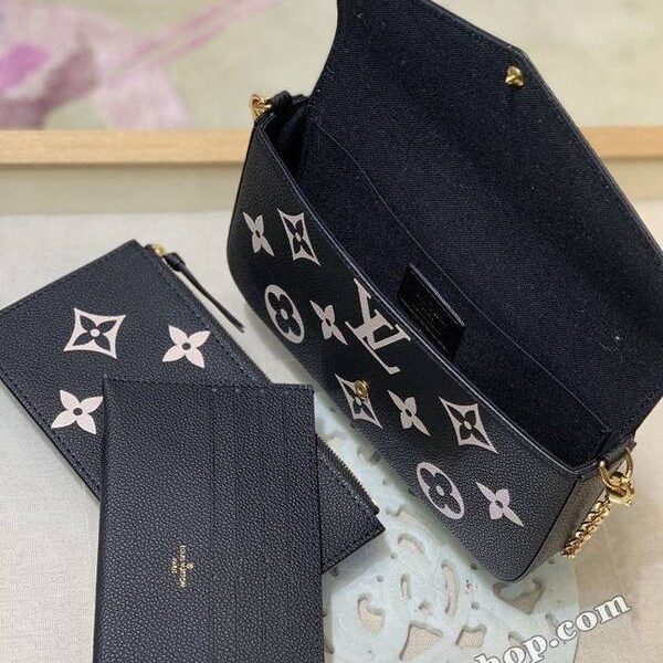 高仿包包批發頂級原單~M69977黑色Pochette Félicie 鏈條包hhlv11834