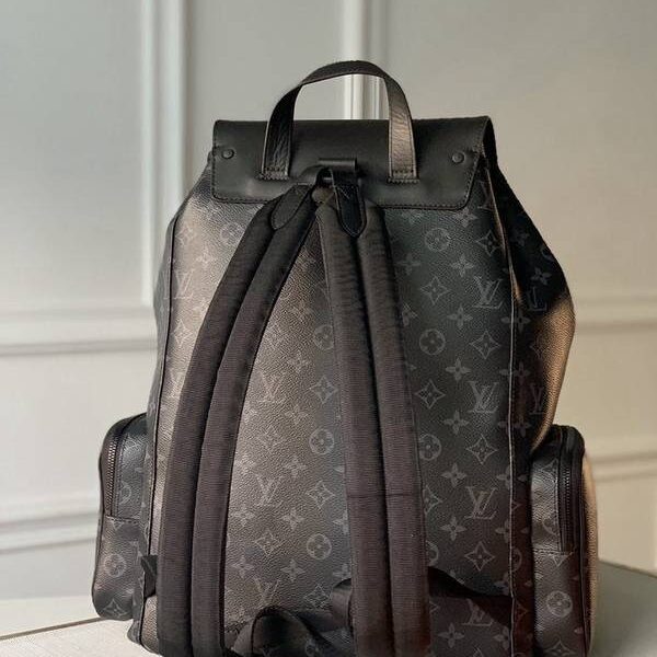 高仿精品批發M45670黑花TRIO 雙肩包Monogram 帆布hhlv11857