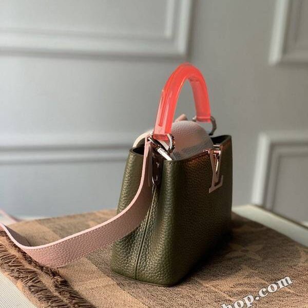 高仿包包批發頂級原單 M56072橄欖綠mini Taurillon 皮革hhlv11870